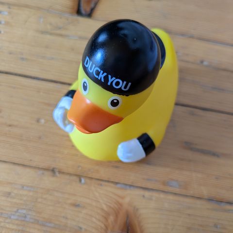 Badeand "duck you"