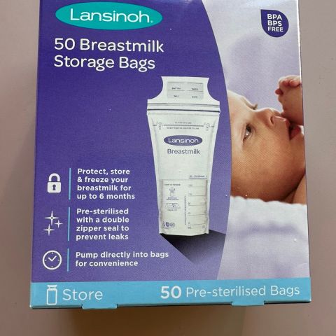 50 stk breastmilk storage bags