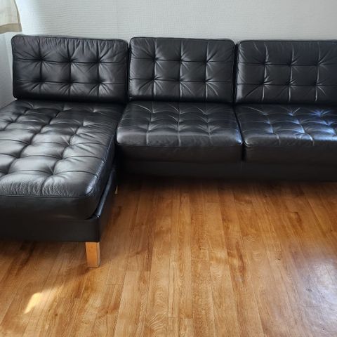 Skinn hjørnesofa fra IKEA(LANDSKRONA)