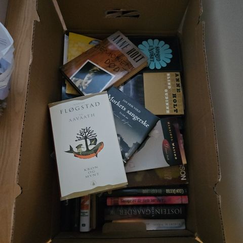 20 kilo med nesten bare nye bøker.