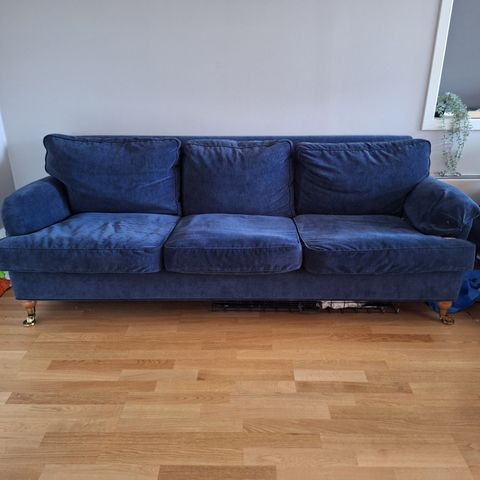 Blå sofa