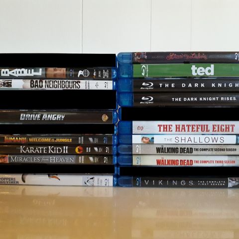 Blu-ray filmer og serier i veldig god stand