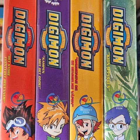 Digimon Sesong 1 Norsk VHS