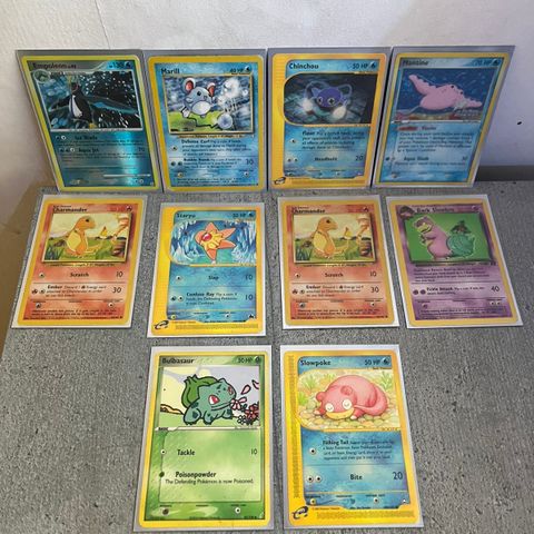 10 eldre Pokémon kort
