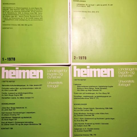 Heimen - Lokalhistorisk tidsskrift (1978-2001)