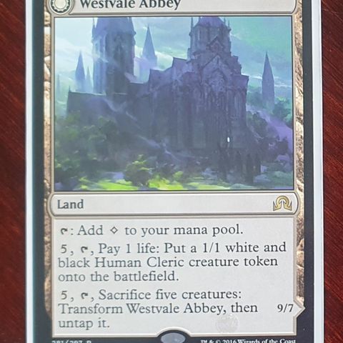 Magic the gathering kort. Westvale Abbey