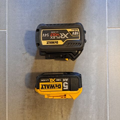 Dewalt batterier