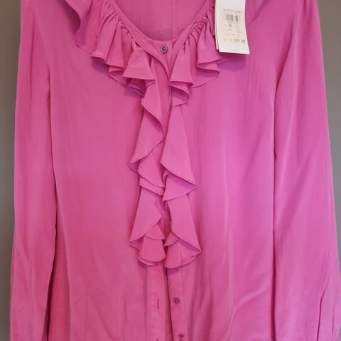 Bluse i 100% silke, strl 36