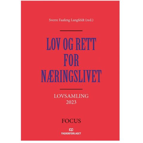 Lov og rett for næringslivet lovsamling 2023