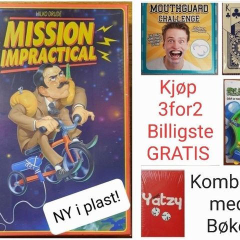 5 Spill/Puslespill Kjøp 3for2 💥 Billigste GRATIS!