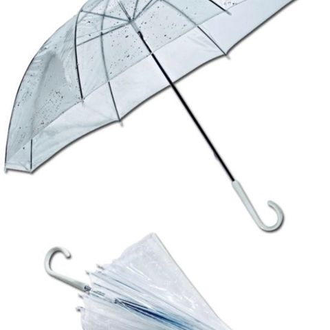 Gjennomsiktige paraplyer