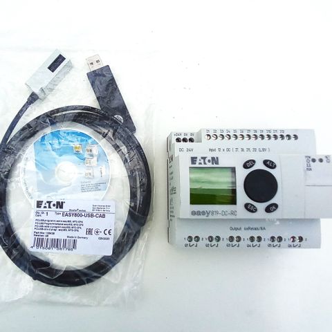 EATON Easy 819-DC-RC  PLC  +  NY  ( USB easy800 Cable  + Software )