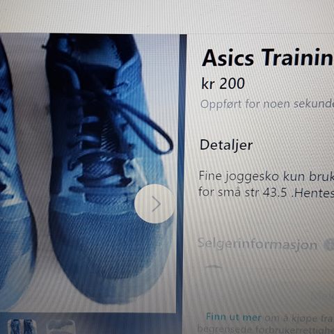 Flotte Asics Training Fine joggesko !