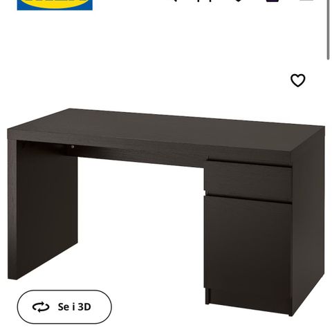 Arbeidsbord / skrivebord fra Ikea selges
