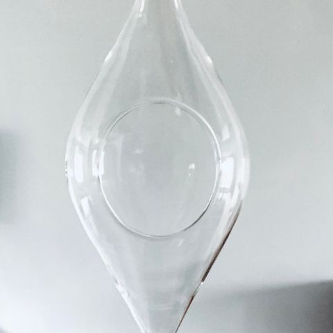Glassbolle til liten plante eller pynt 💚 hengende vase