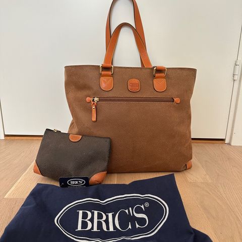 Italiensk Bric's veske / tote bag - Pent brukt. I skinn