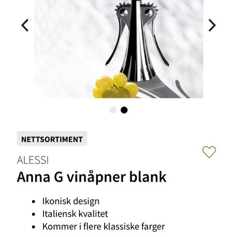 Alessi vinåpner