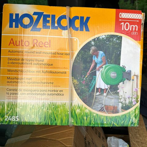 Hozelock slangetrommel m/aut. tilbaketrekk 10m slange