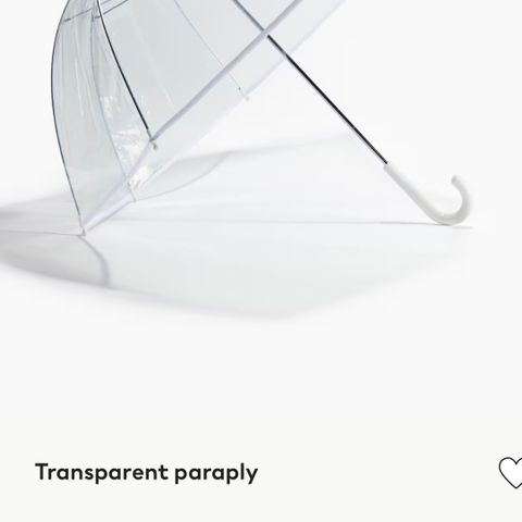 Transparent paraplyer