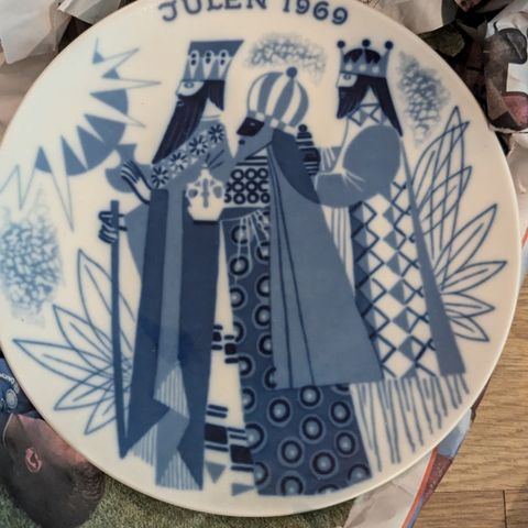 Porsgrunn jule tallerkener/juleplatter