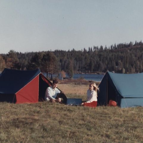 Telt - TRIO fra JOFA ca. 1975 - ryggåstelt - 3 (voksne) personer