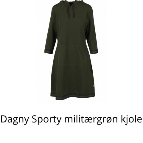 Ko:ko norway Dagny sporty militærgrønn kjole
