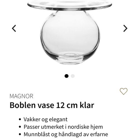 Boblen vase 12 cm