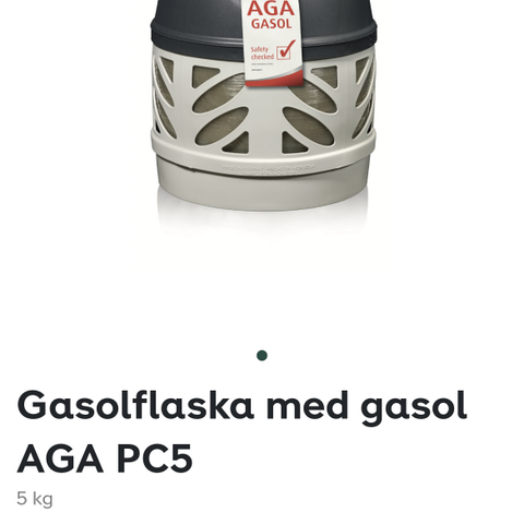 Full ubrukt gassbeholder