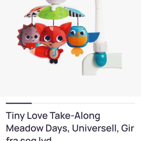 Tiny Love uro m/ musikk til baby