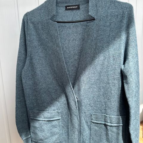 Cashmere /ull cardigan fra Repeat,M