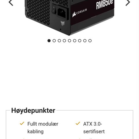 Corsair RMe Series RM850e PSU