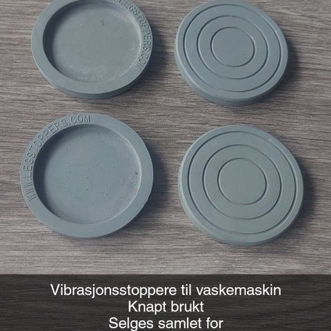 Legstoppers/vibrasjonsstoppere til vaskemaskin