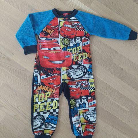 Heldress i fleece Disney Cars str 2 år