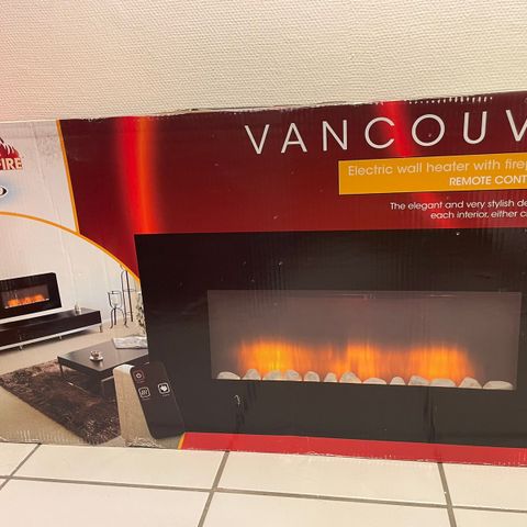 Vancouver Classic fire vegg ovn