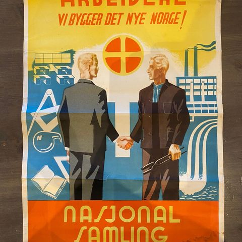 Nasjonal Samling propaganda plakat for industri