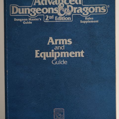 Dungeons & Dragons 2e - Arms and Equipment Guide