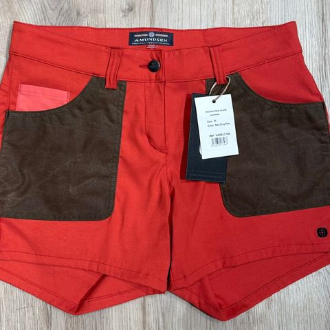 Amundsen 5Incher Field Shorts dame rød/brun