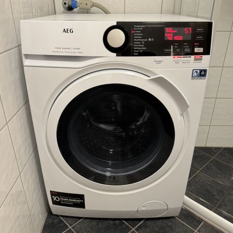 AEG 7000-serie kombinert vask/tørk 9/6 kg