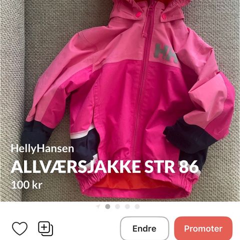 HellyHansen allværsjakke