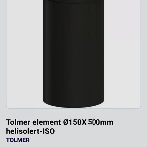 Tolmer element Ø150X500mm helisolert-ISO