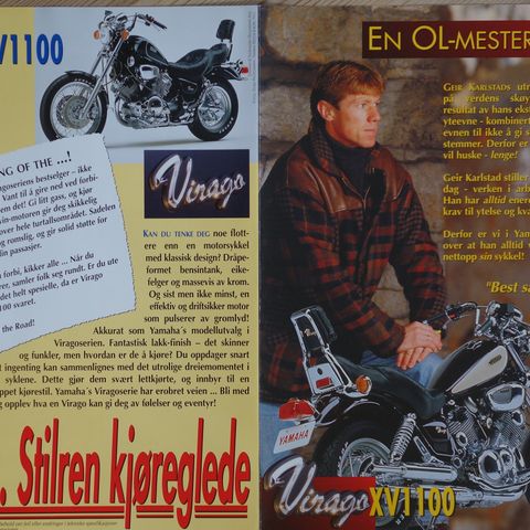 Yamaha Virago XV1100  brosjyre (Geir Karlstad)