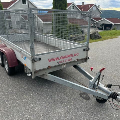 Gaupen A2030 boggi med nettinggrind 2000kg