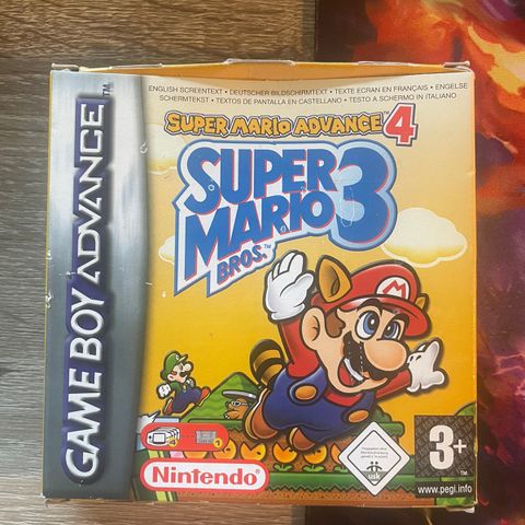 Super mario bros 3 gameboy advance komplett boks