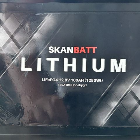 Ubrukt Scanbatt lithiumbatteri LiFePO4