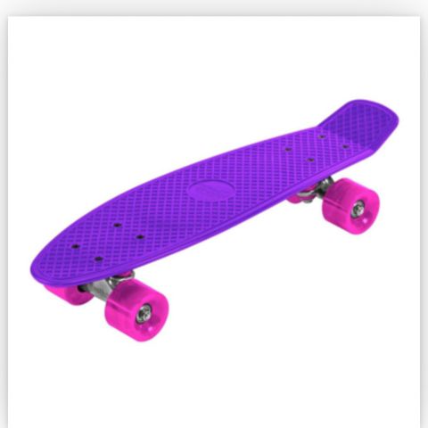 Pennyboard barn lilla og rosa