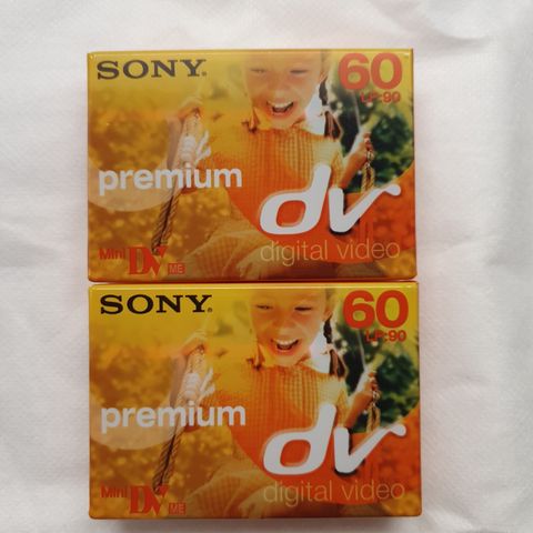 Digital Videokassett Sony Premium for filmopptak