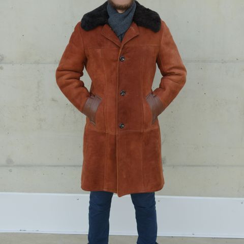 Semsket skinn jakke / Suede coat