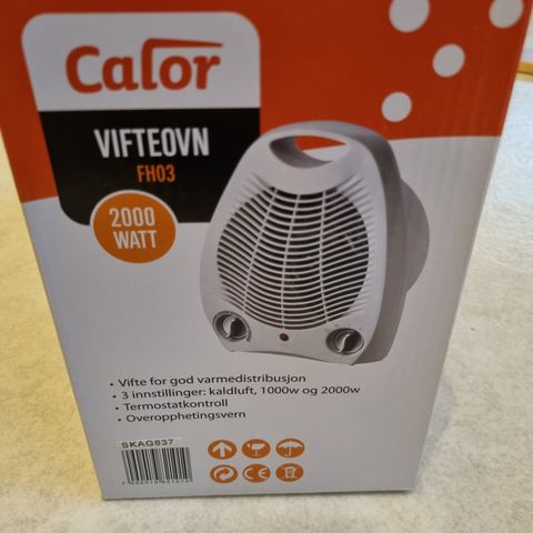 Calor Vifteovn - helt ny