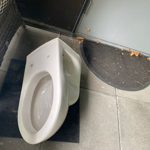 Wc skål gis bort. NB - uten sete