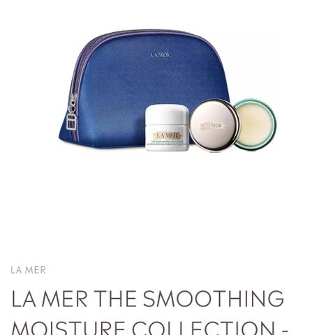 La Mer moisture collection kit